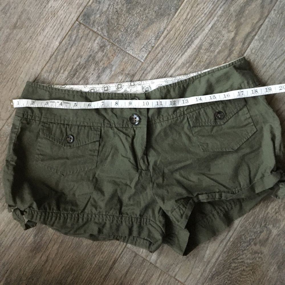 Charlotte Russe olive green shorts